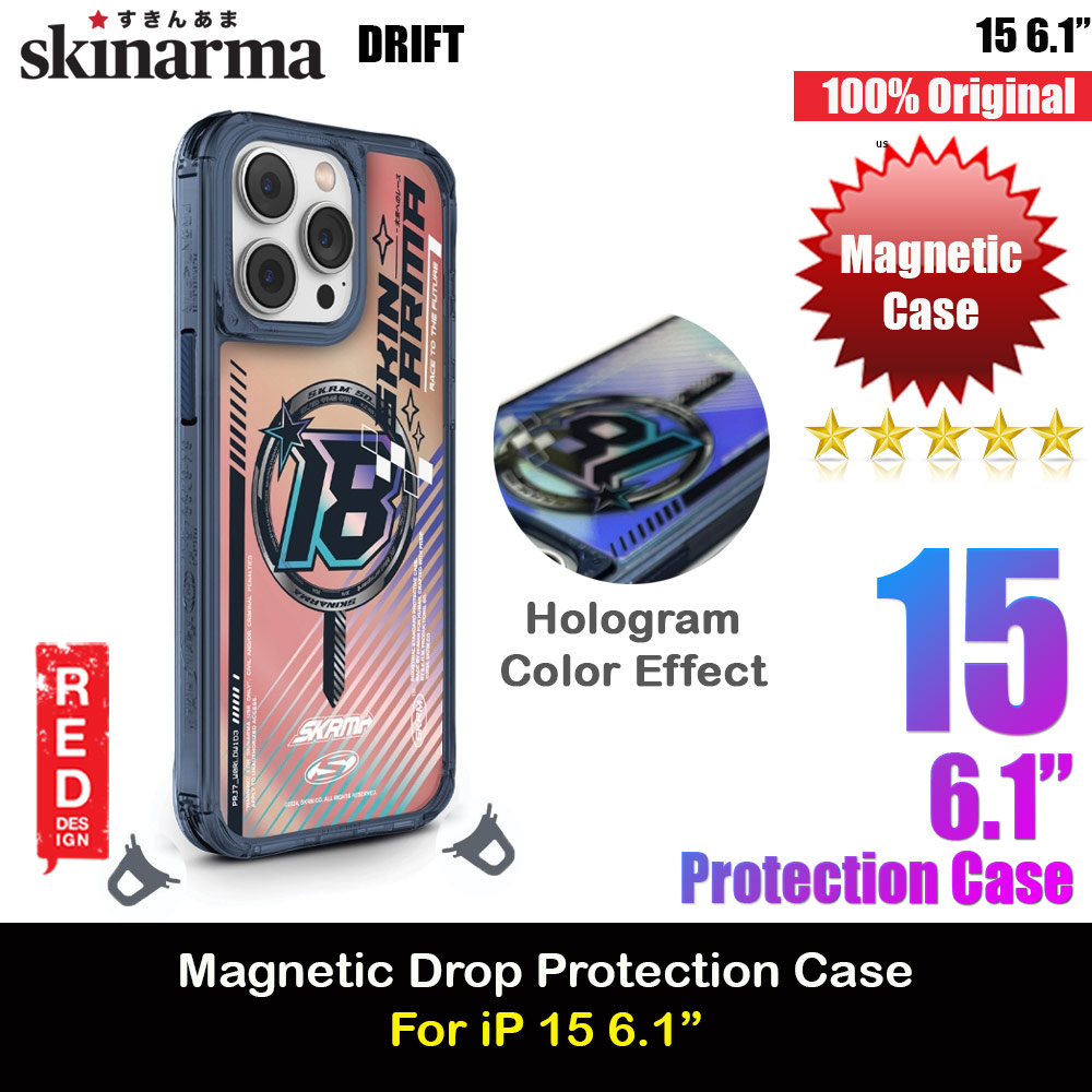 Picture of Skinarma Magnetic Charge Drop Protection Case for iPhone 15 6.1 (Hologram Blue) Apple iPhone 15 6.1- Apple iPhone 15 6.1 Cases, Apple iPhone 15 6.1 Covers, iPad Cases and a wide selection of Apple iPhone 15 6.1 Accessories in Malaysia, Sabah, Sarawak and Singapore 