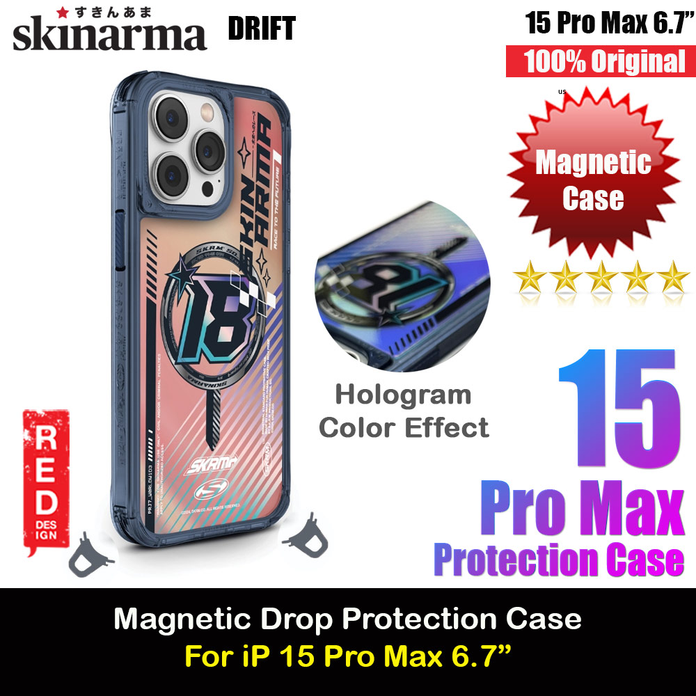 Picture of Skinarma Magnetic Charge Drop Protection Case for iPhone 15 Pro Max 6.7 (Hologram Blue) Apple iPhone 15 Pro Max 6.7- Apple iPhone 15 Pro Max 6.7 Cases, Apple iPhone 15 Pro Max 6.7 Covers, iPad Cases and a wide selection of Apple iPhone 15 Pro Max 6.7 Accessories in Malaysia, Sabah, Sarawak and Singapore 