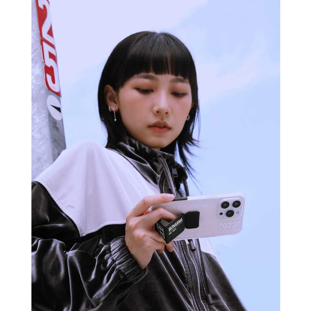 Picture of Apple iPhone 14 Pro Max 6.7 Case | Skinarma Taihi Sora 4 Corners Drop Protection Grip Stand Case for iPhone 14 Pro Max 6.7 (Black)