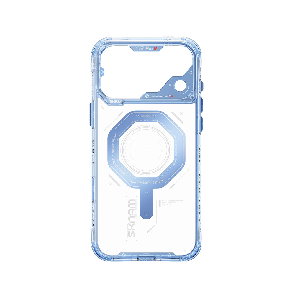 Picture of Apple iPhone 18 Pro Max Case | Skinarma MAGMA Magnetic Charge Drop Protection Case with Camera Control Button for iPhone 18 Pro Max 6.9 - Blue