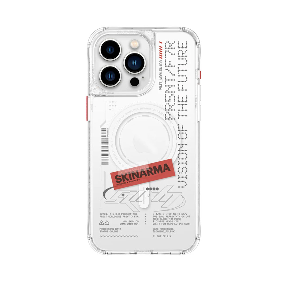 Picture of Apple iPhone 15 Pro Max 6.7 Case | Skinarma Orion Magsafe Compatible Drop Protection Case for iPhone 15 Pro Max 6.7 (Clear)