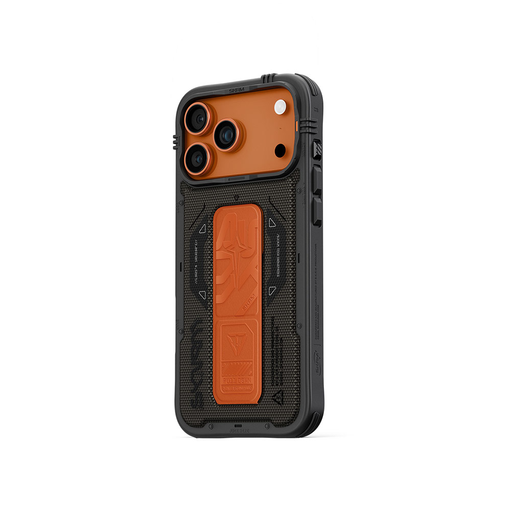 Picture of Apple iPhone 17 Pro Max 6.9 Case | Skinarma Phantom Magcharge Grip Stand Droop Protection Case for iPhone 17 Pro Max 6.9 (Olive)