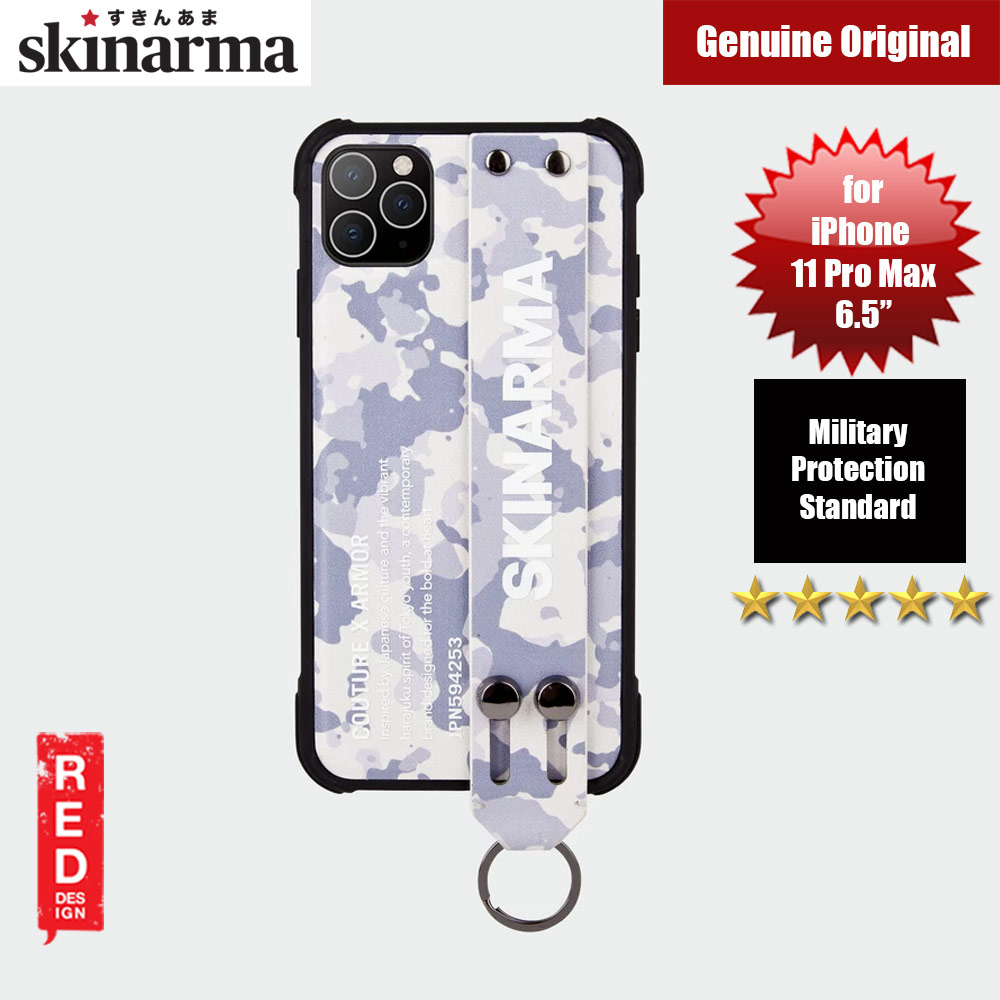 Picture of Skinarma Drop Protection Standable Fashion Case with Strap for Apple iPhone 11 Pro Max 6.5 (Camo Grey) Apple iPhone 11 Pro Max 6.5- Apple iPhone 11 Pro Max 6.5 Cases, Apple iPhone 11 Pro Max 6.5 Covers, iPad Cases and a wide selection of Apple iPhone 11 Pro Max 6.5 Accessories in Malaysia, Sabah, Sarawak and Singapore 