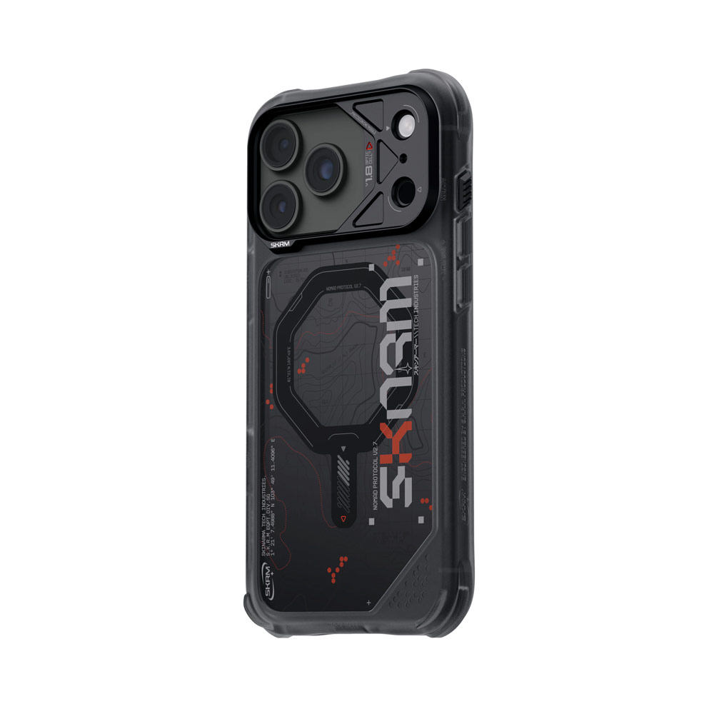 Picture of Apple iPhone 18 Pro Max Case | Skinarma Sonar Magnetic Charge Drop Protection Case with Camera Control Button for iPhone 18 Pro Max 6.9 - Black