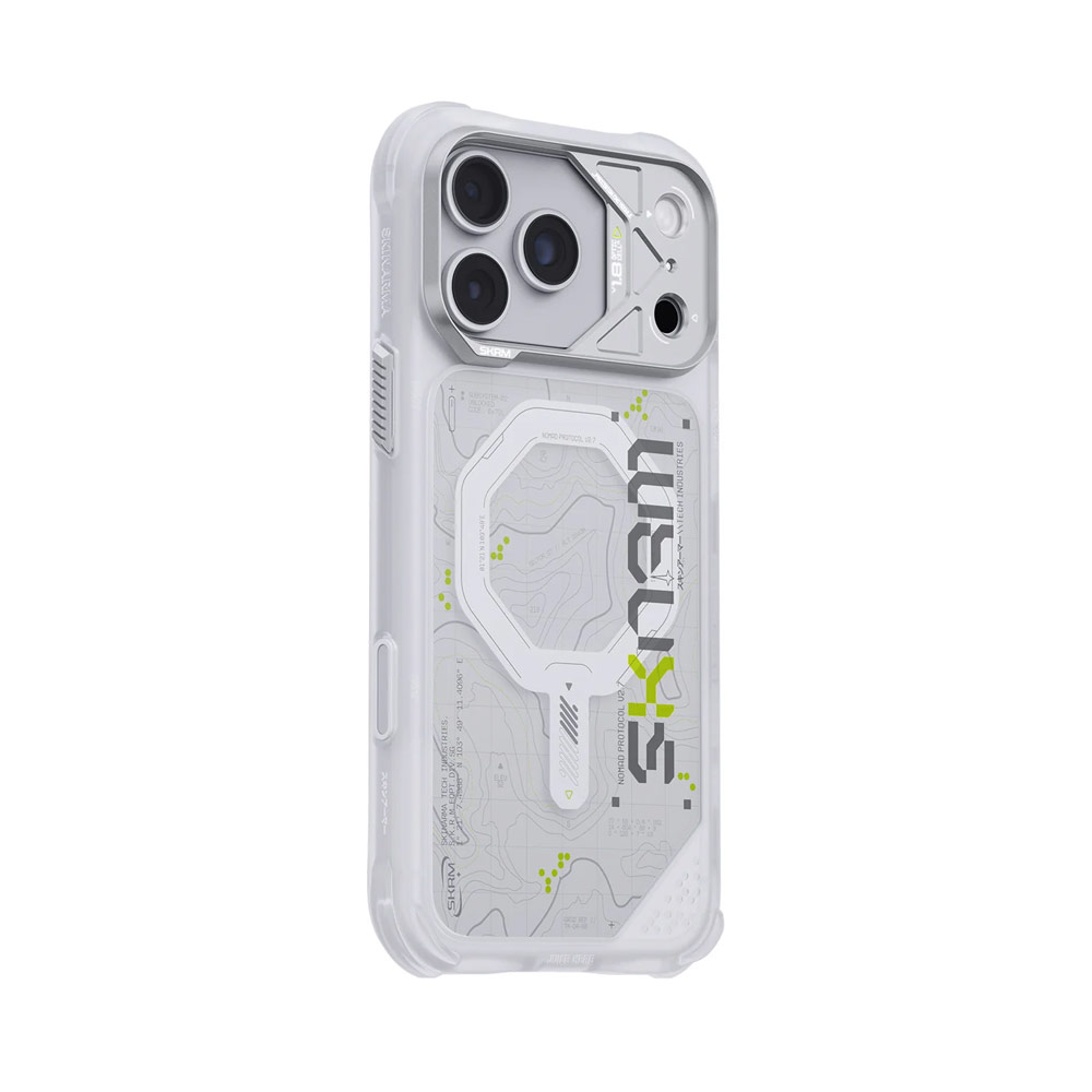Picture of Apple iPhone 18 Pro Max Case | Skinarma Sonar Magnetic Charge Drop Protection Case with Camera Control Button for iPhone 18 Pro Max 6.9 - White