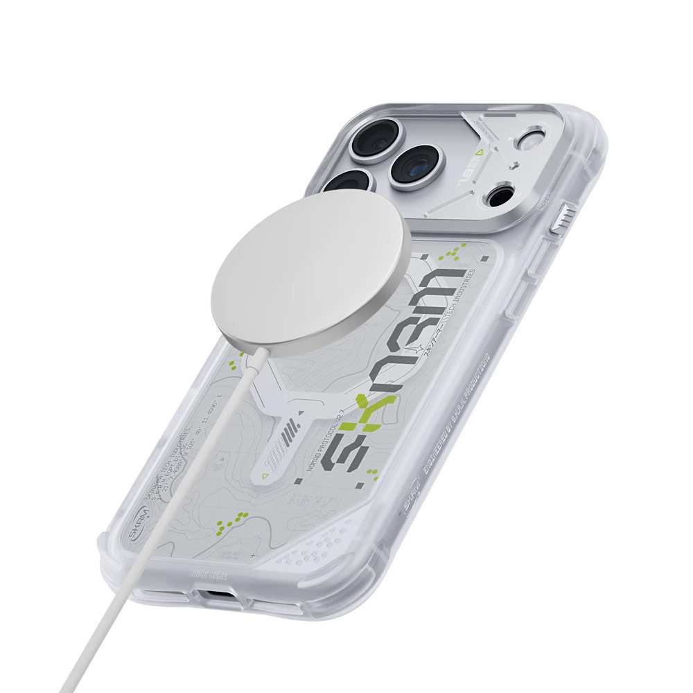 Picture of Apple iPhone 18 Pro Max Case | Skinarma Sonar Magnetic Charge Drop Protection Case with Camera Control Button for iPhone 18 Pro Max 6.9 - White