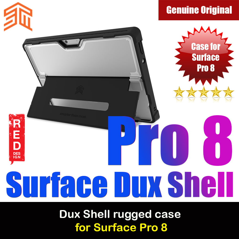 Picture of STM DUX SHELL Rugged Protection Stand Case for Microsoft Surface Pro 8 (Black) Microsoft Surface 5th Gen- Microsoft Surface 5th Gen Cases, Microsoft Surface 5th Gen Covers, iPad Cases and a wide selection of Microsoft Surface 5th Gen Accessories in Malaysia, Sabah, Sarawak and Singapore 
