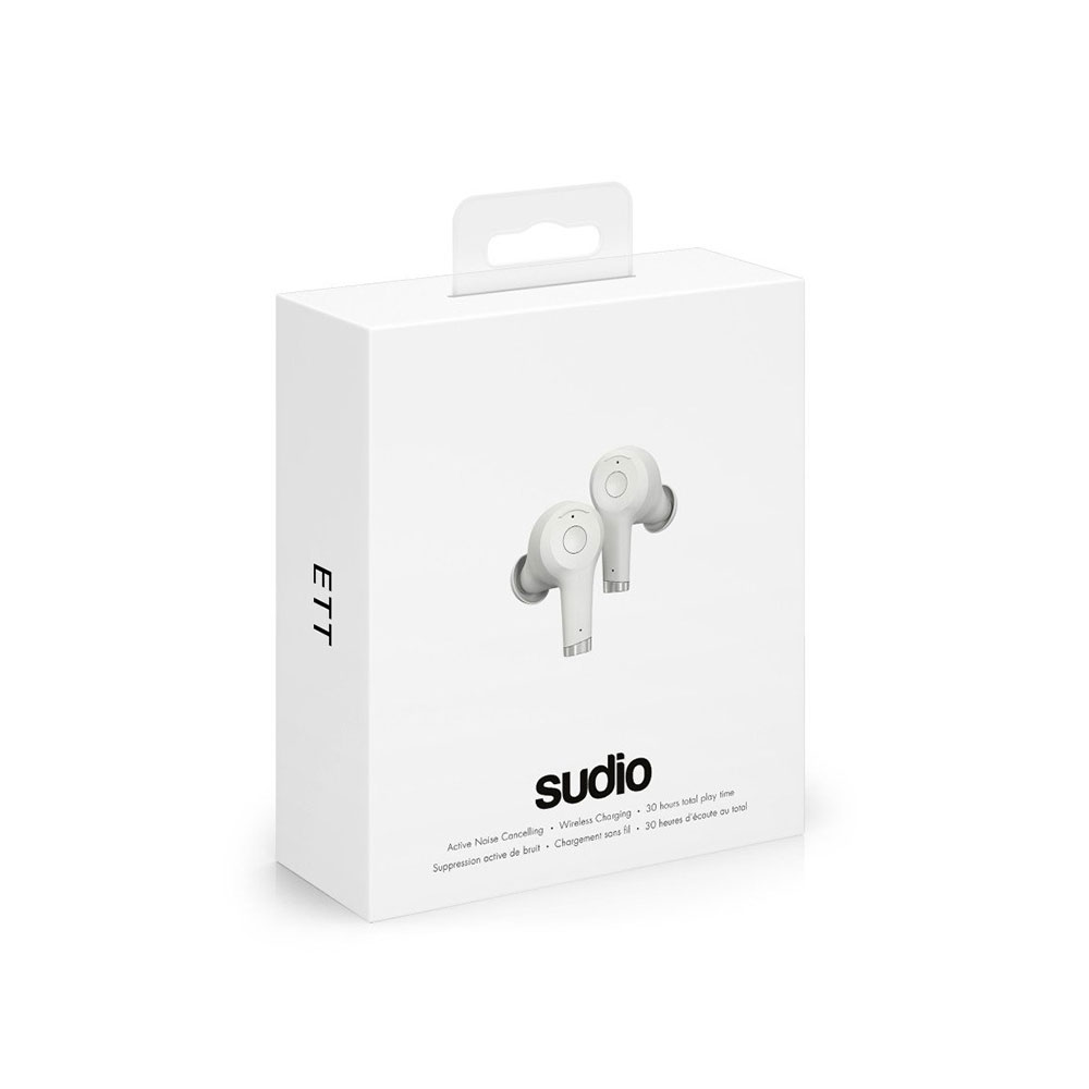 Picture of Sudio ETT Wireless Charge TWS True Wireless Bluetooth Earbuds (White)