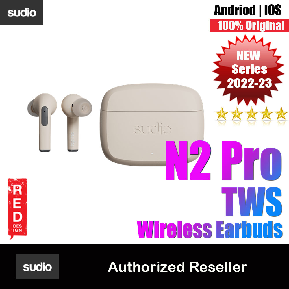 Picture of Sudio N2 Pro TWS True Wireless Bluetooth Earbuds Earphone Bluetooth V5.2 Splash Proof ANC Active Noise Cancellation (Sand) Samsung Galaxy Note 20 Ultra- Samsung Galaxy Note 20 Ultra Cases, Samsung Galaxy Note 20 Ultra Covers, iPad Cases and a wide selection of Samsung Galaxy Note 20 Ultra Accessories in Malaysia, Sabah, Sarawak and Singapore 