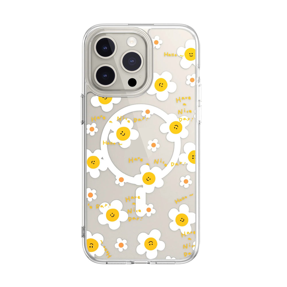 Picture of Apple iPhone 15 Pro Max 6.7 Case | Switcheasy Aura M Printed Fashionable Magsafe Compatible Case for Apple iPhone 15 Pro Max 6.7 (Narcissus)