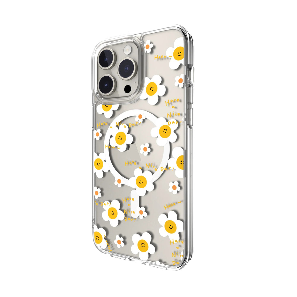 Picture of Apple iPhone 15 Pro Max 6.7 Case | Switcheasy Aura M Printed Fashionable Magsafe Compatible Case for Apple iPhone 15 Pro Max 6.7 (Narcissus)