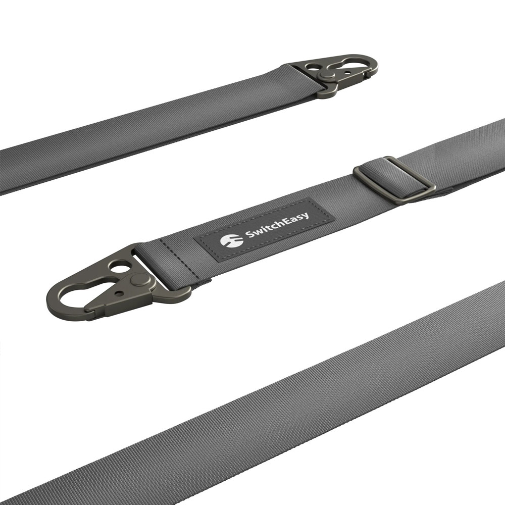 Picture of Switcheasy Easy Strap Crossbody Lanyard Shoulder Holder Card Link Adjustable Strap for any closed-bottom phone case (Dark Gray)