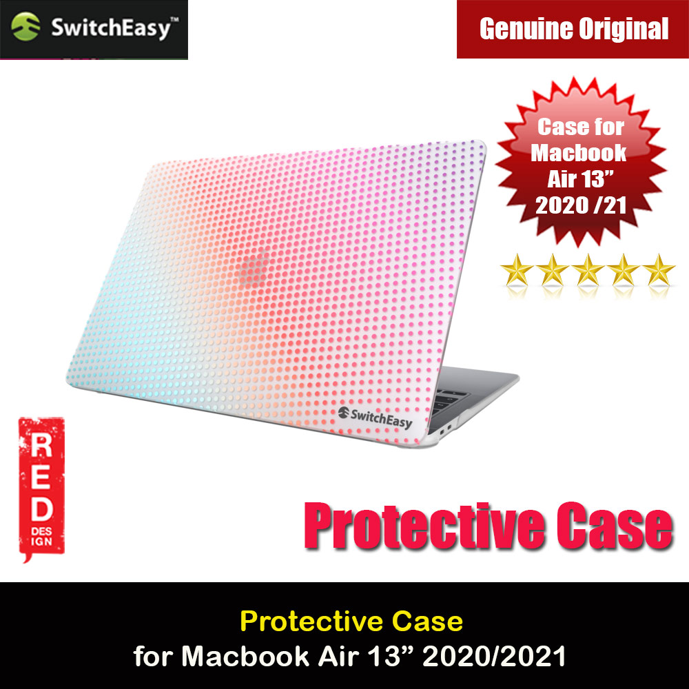 Picture of Switcheasy Protective Case with Heat Disbursement Vent for Apple Macbook Air 13" 2018 2019 2020 (Polka Dot Aurora) Apple MacBook Air 13\" 2020- Apple MacBook Air 13\" 2020 Cases, Apple MacBook Air 13\" 2020 Covers, iPad Cases and a wide selection of Apple MacBook Air 13\" 2020 Accessories in Malaysia, Sabah, Sarawak and Singapore 