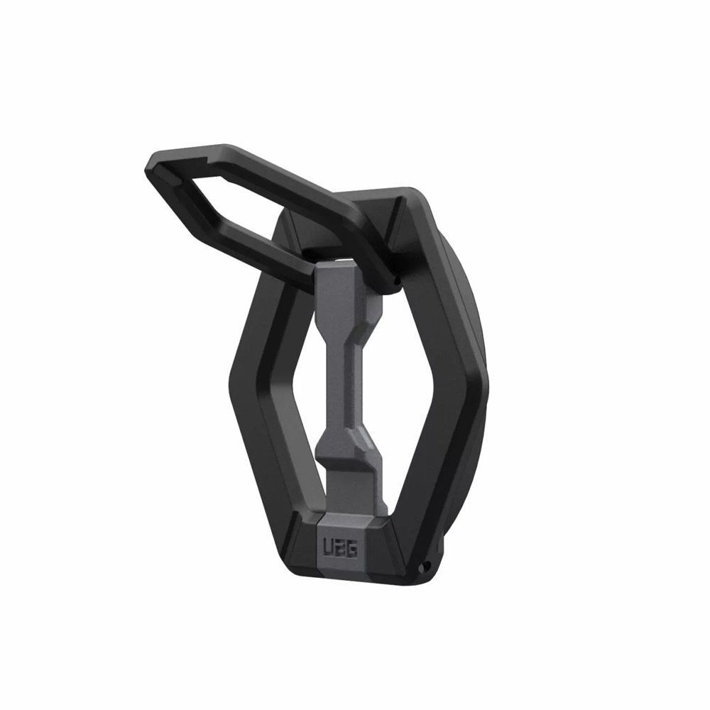 Picture of UAG Magnetic Ring Stand Holder Phone Grip and Kickstand Stand Compatible with Magsafe (Black Silver)