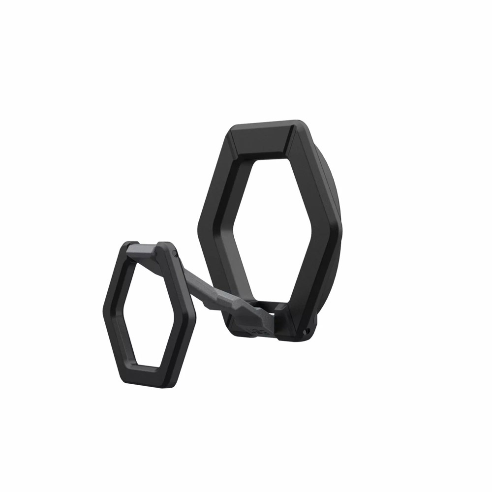 Picture of UAG Magnetic Ring Stand Holder Phone Grip and Kickstand Stand Compatible with Magsafe (Black Silver)