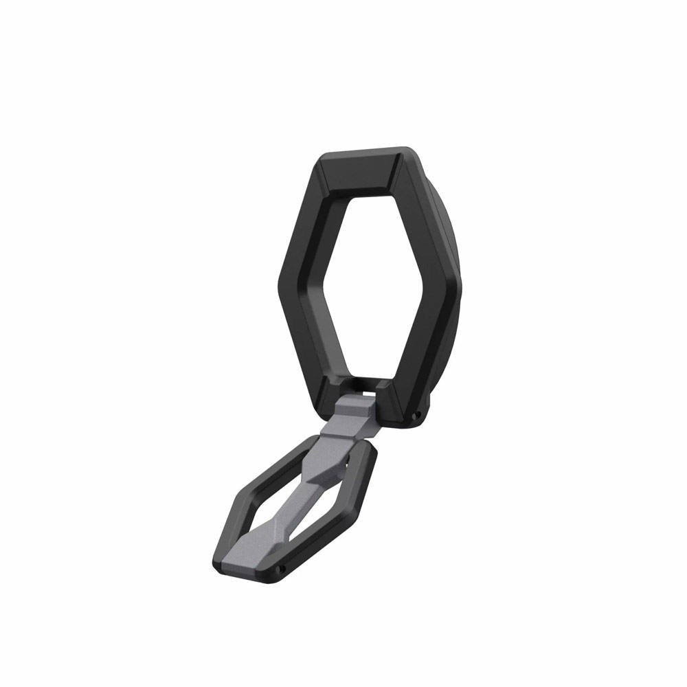 Picture of UAG Magnetic Ring Stand Holder Phone Grip and Kickstand Stand Compatible with Magsafe (Black Silver)