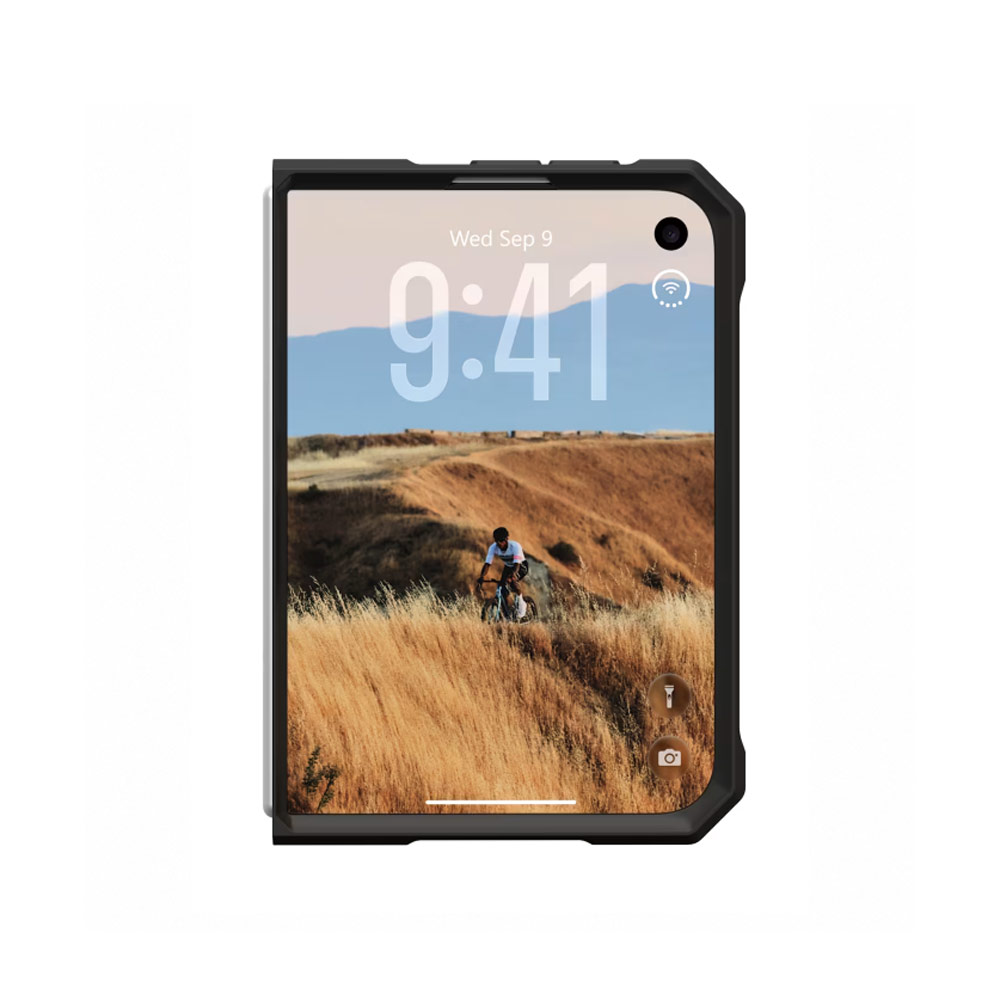 Picture of Apple iPhone Duo Case | UAG Mouve XTE Rotatable Metal Kickstand Magnetic Drop Protection Case for iPhone Duo - Ice