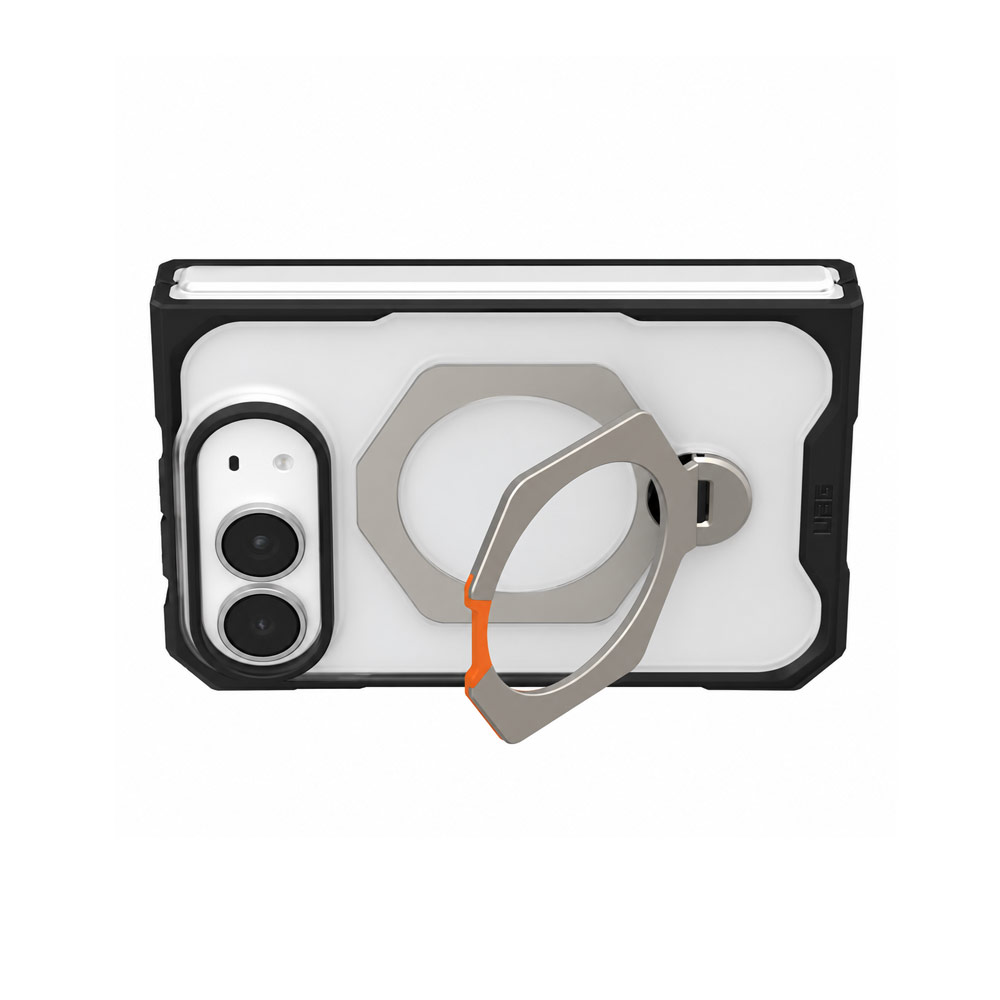 Picture of Apple iPhone Duo Case | UAG Mouve XTE Rotatable Metal Kickstand Magnetic Drop Protection Case for iPhone Duo - Ice