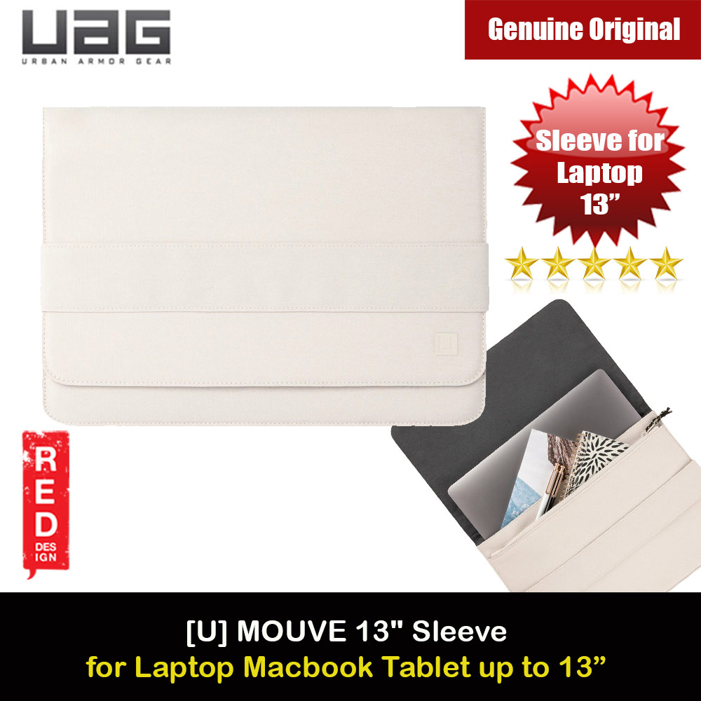Picture of UAG [U] MOUVE Laptop Tablet Macbok Sleeve and Interior zipper pocket for pens small accessories for Laptop Macbook Tablet up to 13 inches ( Marshmallow) Red Design- Red Design Cases, Red Design Covers, iPad Cases and a wide selection of Red Design Accessories in Malaysia, Sabah, Sarawak and Singapore 