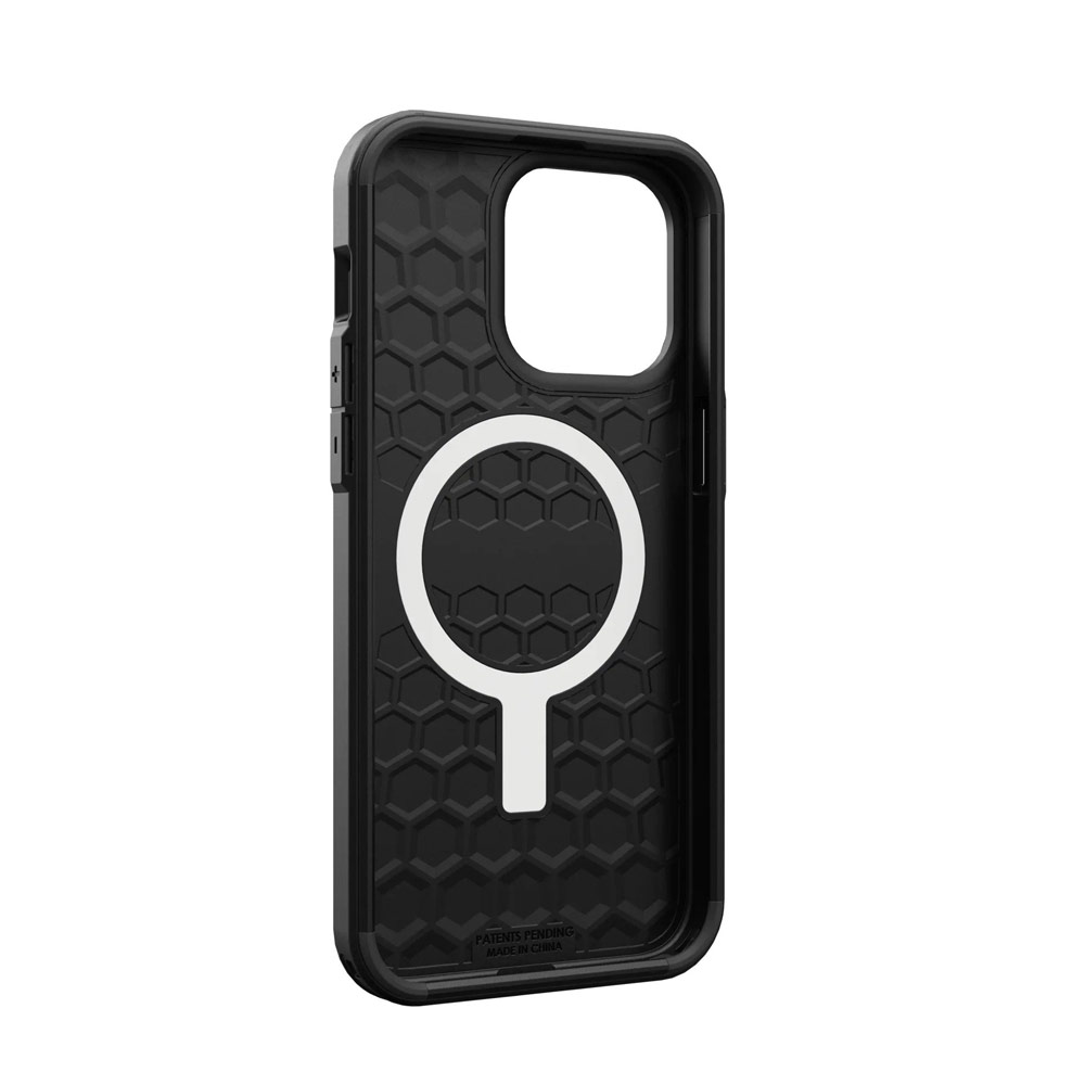 Picture of Apple iPhone 15 Pro Max 6.7 Case | UAG Civilian Magsafe Drop Proof Shock Absorbing Drop Protection Case Case for iPhone 15 Pro Max 6.7 (Black)