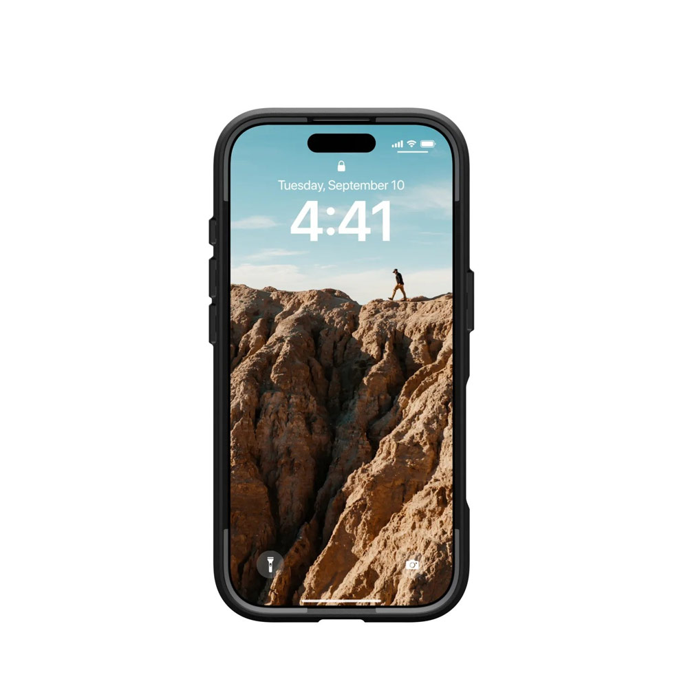 Picture of Apple iPhone 16 Pro 6.3 Case | UAG Civilian Magsafe Drop Proof Shock Absorbing Drop Protection Case Case for iPhone 16 Pro 6.3 (Black)