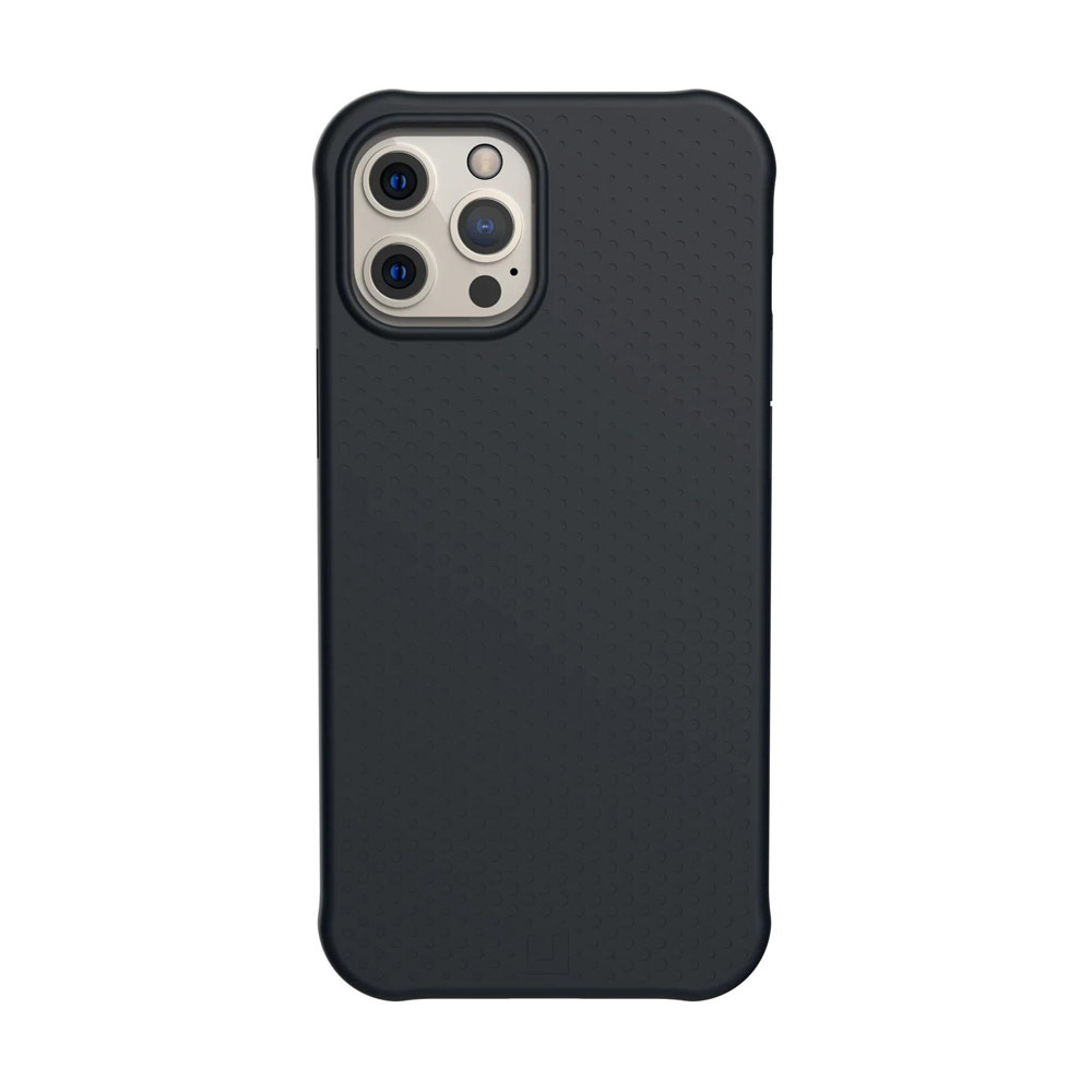 Picture of Apple iPhone 12 6.1 Case | UAG Urban Armor Gear DOT SERIES Series Liquid Silicone Light and Slim Protection Soft Case for iPhone 12 iPhone Pro 6.1 (Black)