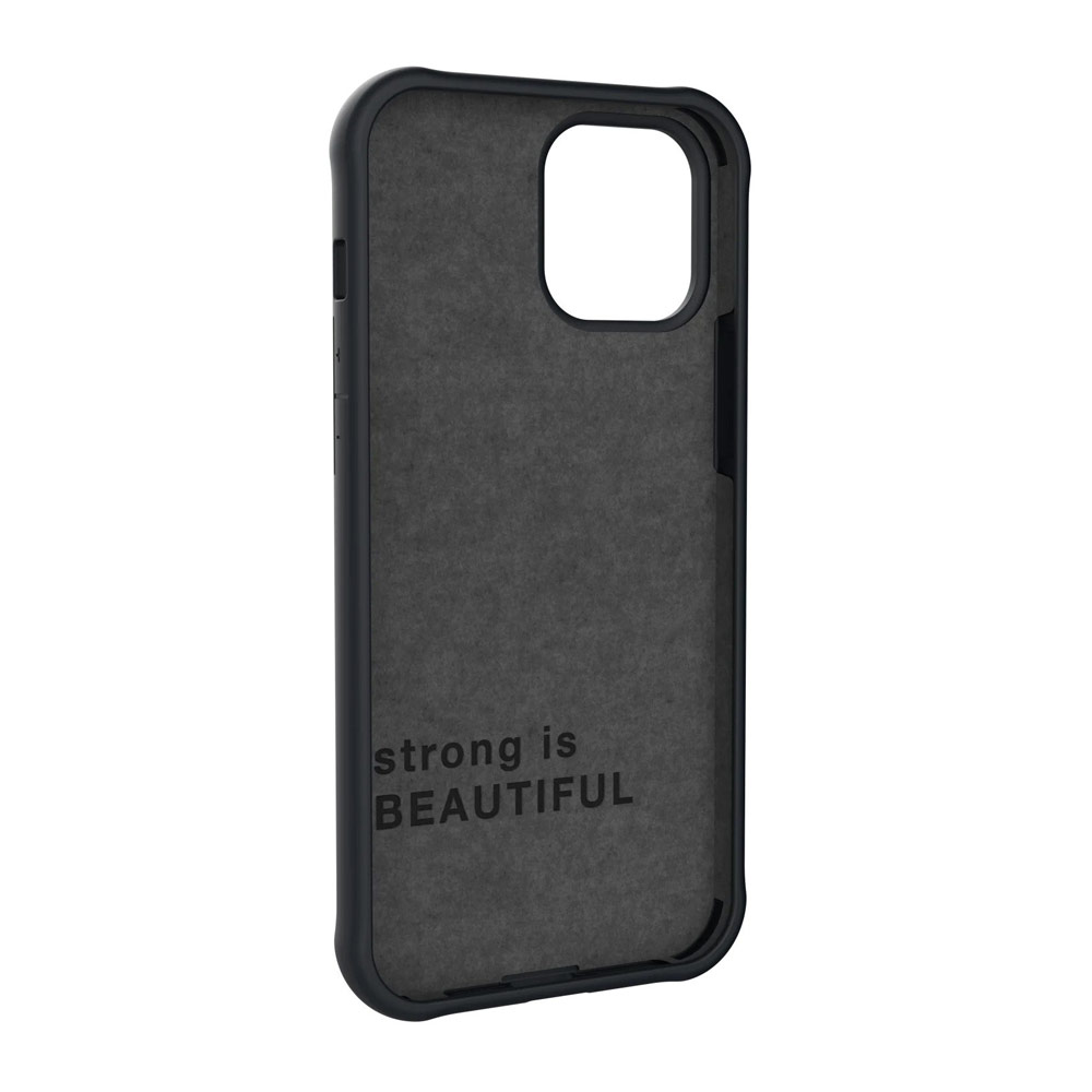 Picture of Apple iPhone 12 6.1 Case | UAG Urban Armor Gear DOT SERIES Series Liquid Silicone Light and Slim Protection Soft Case for iPhone 12 iPhone Pro 6.1 (Black)