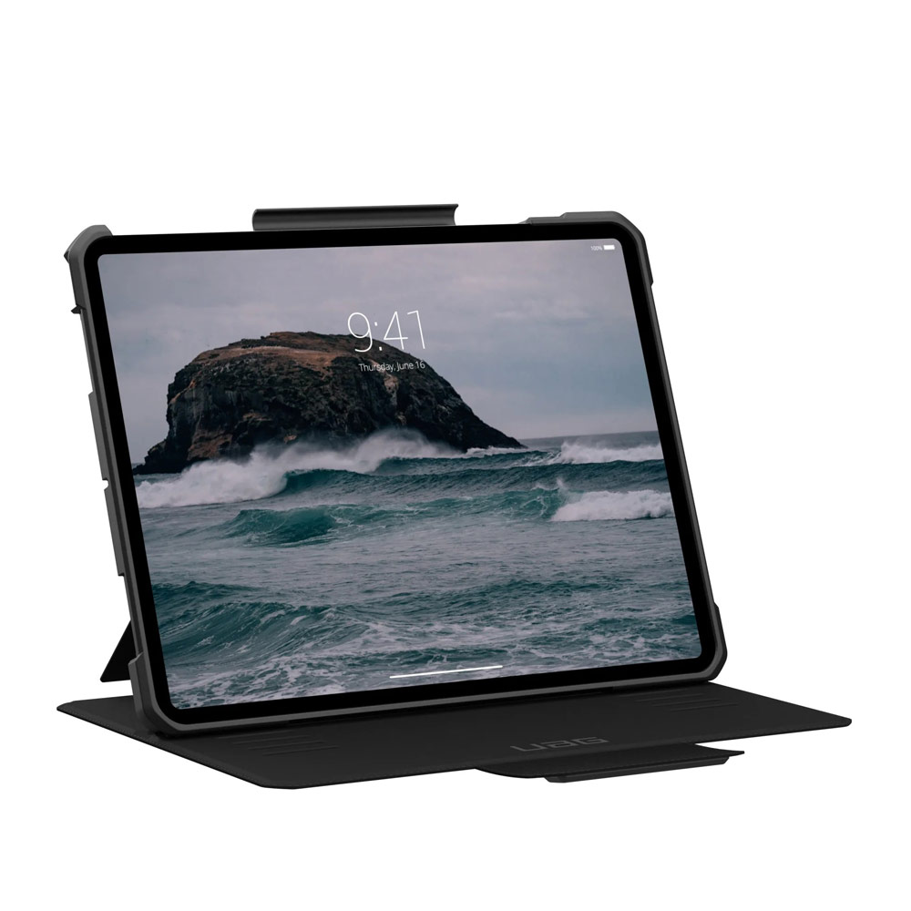 Picture of Apple iPad Pro 13 M4 2024 Case | UAG Metropolis SE Drop Protection Flip Stand Premium Case for iPad Pro 13 M4 2024 7th Gen (Black)