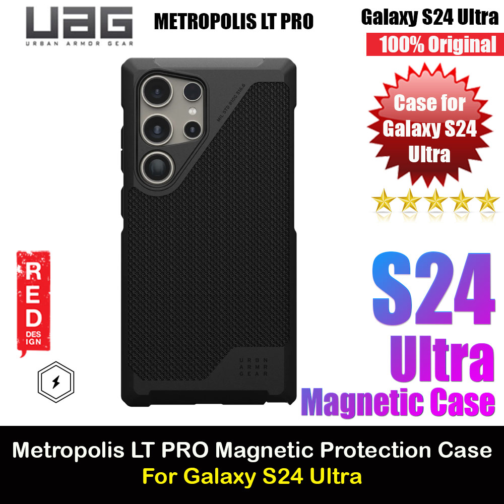 Picture of UAG Metropolis LT Pro Galaxy S24 Ultra High Quality Drop Protection Case with Magnetic Charging Compatible (Kevlar Black) Samsung Galaxy S24 Ultra- Samsung Galaxy S24 Ultra Cases, Samsung Galaxy S24 Ultra Covers, iPad Cases and a wide selection of Samsung Galaxy S24 Ultra Accessories in Malaysia, Sabah, Sarawak and Singapore 