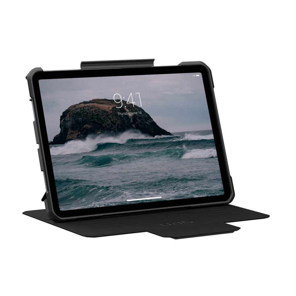 Picture of Apple iPad Air 13  M2 2024 Case | UAG Metropolis SE Drop Protection Flip Stand Premium Case for iPad 13 M42 2024 6th Gen (Black)