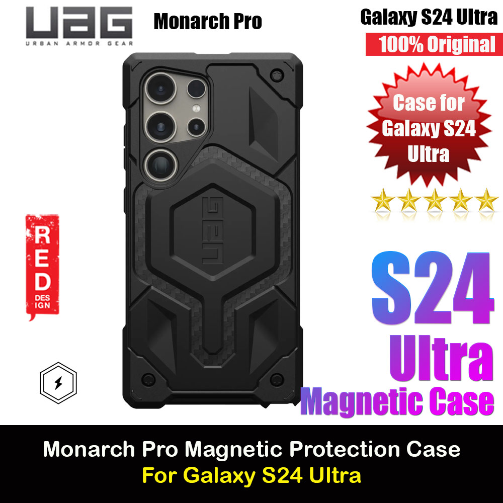 Picture of UAG Monarch Pro Magsafe Compatible Drop Proof Case for Galaxy S24 Ultra (Carbon Fiber) Samsung Galaxy S24 Ultra- Samsung Galaxy S24 Ultra Cases, Samsung Galaxy S24 Ultra Covers, iPad Cases and a wide selection of Samsung Galaxy S24 Ultra Accessories in Malaysia, Sabah, Sarawak and Singapore 