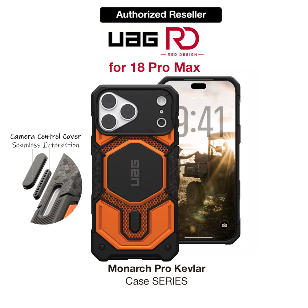 Picture of UAG Monarch Pro CapCtl Magsafe Protection Case for iPhone 18 Pro Max - Kevlar Burnt Orange Apple iPhone 18 Pro Max- Apple iPhone 18 Pro Max Cases, Apple iPhone 18 Pro Max Covers, iPad Cases and a wide selection of Apple iPhone 18 Pro Max Accessories in Malaysia, Sabah, Sarawak and Singapore