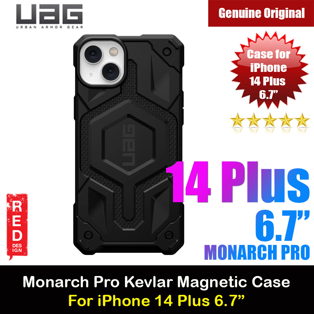 Picture of UAG Monarch Pro Kevlar Magsafe Compatible Drop Proof Case for iPhone 14 Plus 6.7 (Kevlar Black) Apple iPhone 14 Plus 6.7- Apple iPhone 14 Plus 6.7 Cases, Apple iPhone 14 Plus 6.7 Covers, iPad Cases and a wide selection of Apple iPhone 14 Plus 6.7 Accessories in Malaysia, Sabah, Sarawak and Singapore 