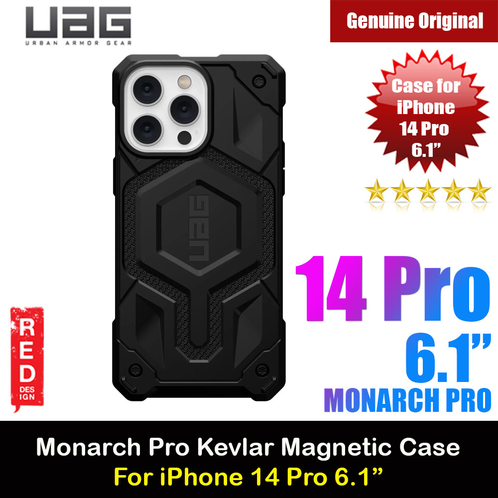 Picture of UAG Monarch Pro Kevlar Magsafe Compatible Drop Proof Case for iPhone 14 Pro 6.1 (Kevlar Black) Apple iPhone 14 Pro 6.1- Apple iPhone 14 Pro 6.1 Cases, Apple iPhone 14 Pro 6.1 Covers, iPad Cases and a wide selection of Apple iPhone 14 Pro 6.1 Accessories in Malaysia, Sabah, Sarawak and Singapore 
