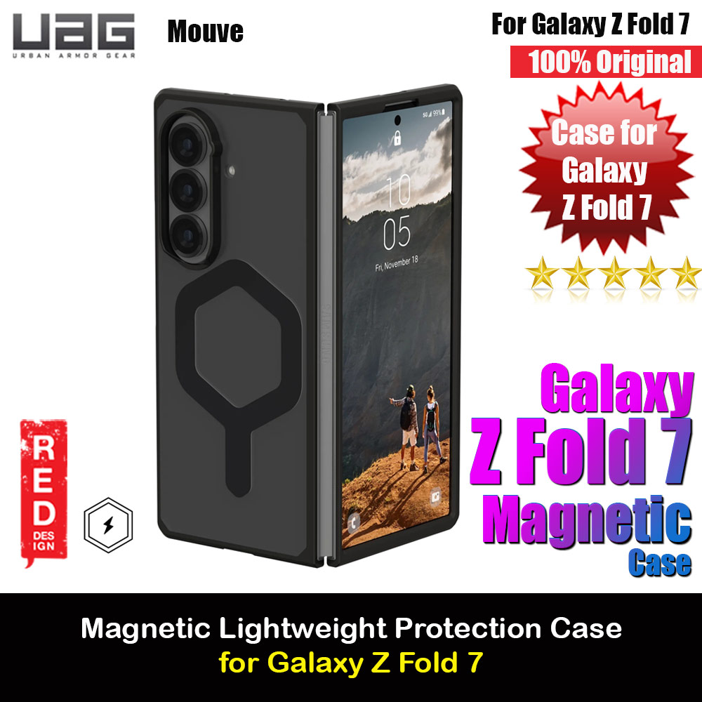 Picture of UAG Galaxy Z Fold 7 Case Mouve Slim Lightwight Protection Magnetic Case Cover Casing with Camera Protection Bezel Design (Ash) Samsung Galaxy Z Fold 7- Samsung Galaxy Z Fold 7 Cases, Samsung Galaxy Z Fold 7 Covers, iPad Cases and a wide selection of Samsung Galaxy Z Fold 7 Accessories in Malaysia, Sabah, Sarawak and Singapore 