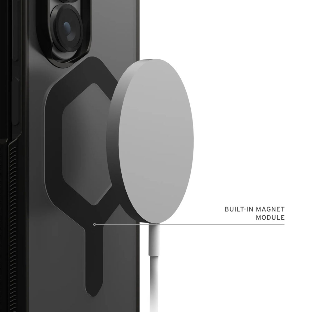 Picture of Samsung Galaxy Z Fold 7 Case | UAG Galaxy Z Fold 7 Case Mouve Slim Lightwight Protection Magnetic Case Cover Casing with Camera Protection Bezel Design (Ash)