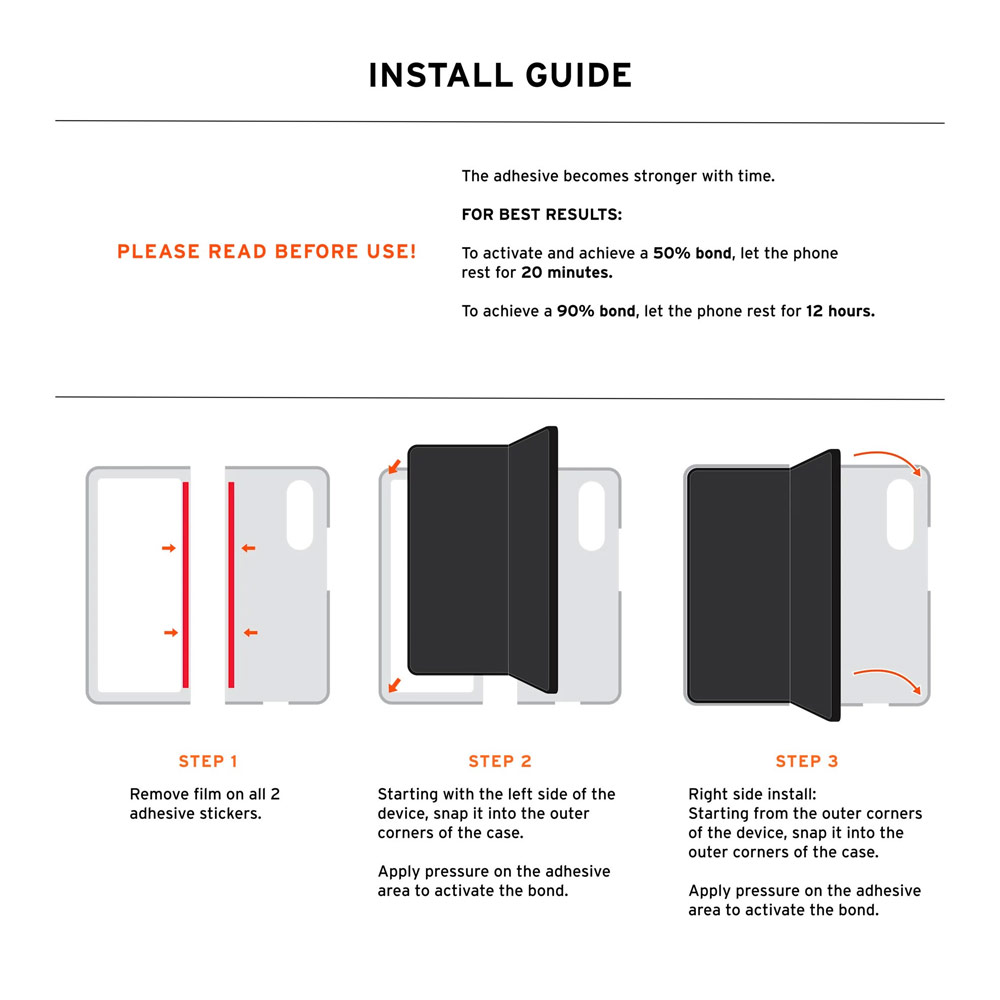 Picture of Samsung Galaxy Z Fold 7 Case | UAG Galaxy Z Fold 7 Case Mouve Slim Lightwight Protection Magnetic Case Cover Casing with Camera Protection Bezel Design (Ash)