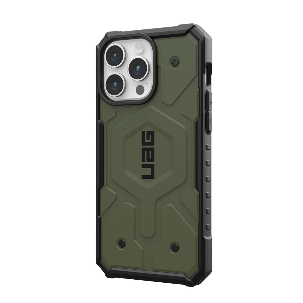 Picture of Apple iPhone 15 Pro Max 6.7 Case | UAG Pathfinder Magsafe Compatible Drop Proof Case for iPhone 15 Pro Max 6.7 (Olive Drab)