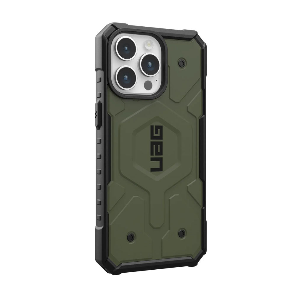 Picture of Apple iPhone 15 Pro Max 6.7 Case | UAG Pathfinder Magsafe Compatible Drop Proof Case for iPhone 15 Pro Max 6.7 (Olive Drab)