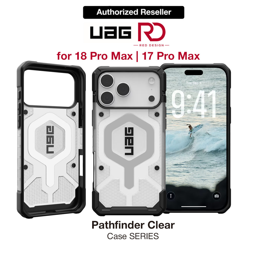 Picture of UAG Pathfinder Magsafe Compatible Drop Proof Clear Case for iPhone 18 Pro Max iPhone 17 Pro Max 6.9 - Ice Silver Apple iPhone 17 Pro Max 6.9- Apple iPhone 17 Pro Max 6.9 Cases, Apple iPhone 17 Pro Max 6.9 Covers, iPad Cases and a wide selection of Apple iPhone 17 Pro Max 6.9 Accessories in Malaysia, Sabah, Sarawak and Singapore 
