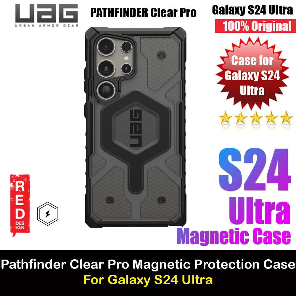 Picture of UAG Pathfinder Clear Pro Series Drop Protection Magnetic Case Cover Casing for Samsung Galaxy S24 Ultra (Ash) Samsung Galaxy S24 Ultra- Samsung Galaxy S24 Ultra Cases, Samsung Galaxy S24 Ultra Covers, iPad Cases and a wide selection of Samsung Galaxy S24 Ultra Accessories in Malaysia, Sabah, Sarawak and Singapore 
