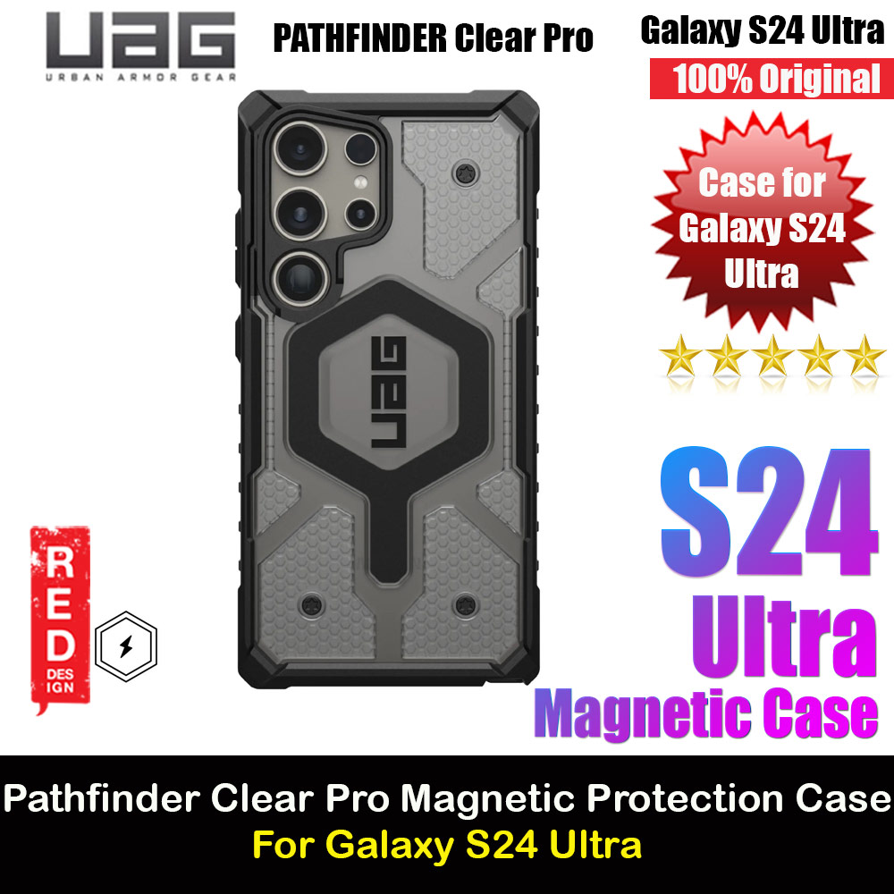 Picture of UAG Pathfinder Clear Pro Series Drop Protection Magnetic Case Cover Casing for Samsung Galaxy S24 Ultra (Ice) Samsung Galaxy S24 Ultra- Samsung Galaxy S24 Ultra Cases, Samsung Galaxy S24 Ultra Covers, iPad Cases and a wide selection of Samsung Galaxy S24 Ultra Accessories in Malaysia, Sabah, Sarawak and Singapore 