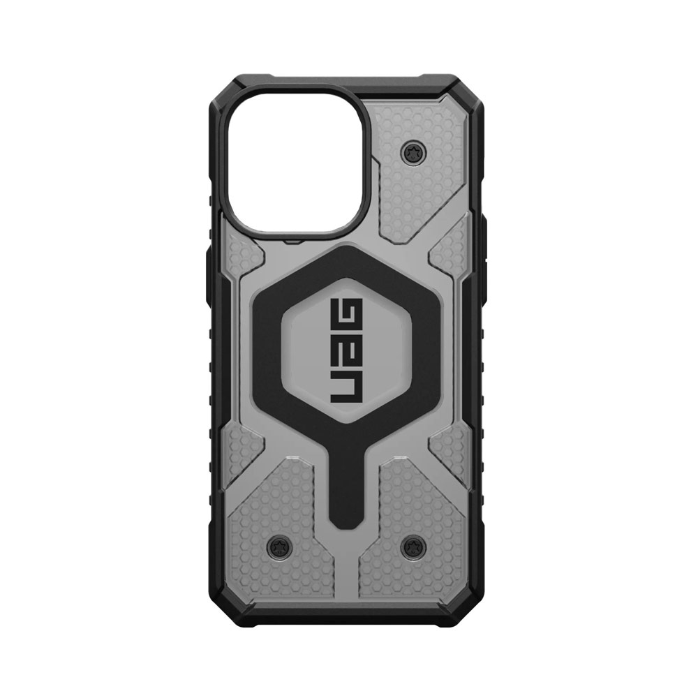 Picture of Apple iPhone 15 Pro 6.1 Case | UAG Pathfinder Magsafe Compatible Drop Proof Transparent Clear Case for iPhone 15 Pro 6.1 (Ash)
