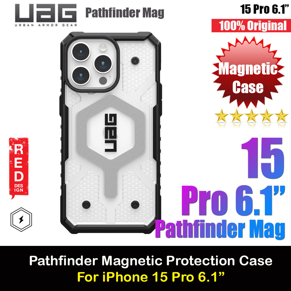Picture of UAG Pathfinder Magsafe Compatible Drop Proof Transparent Clear Case for iPhone 15 Pro 6.1 (Ice) Apple iPhone 15 Pro 6.1- Apple iPhone 15 Pro 6.1 Cases, Apple iPhone 15 Pro 6.1 Covers, iPad Cases and a wide selection of Apple iPhone 15 Pro 6.1 Accessories in Malaysia, Sabah, Sarawak and Singapore 