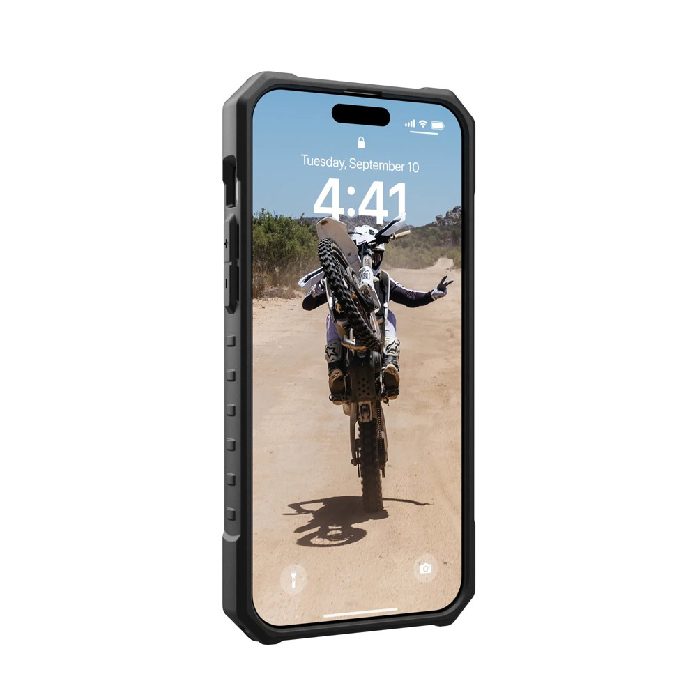 Picture of Apple iPhone 15 Pro 6.1 Case | UAG Pathfinder Magsafe Compatible Drop Proof Transparent Clear Case for iPhone 15 Pro 6.1 (Ice)