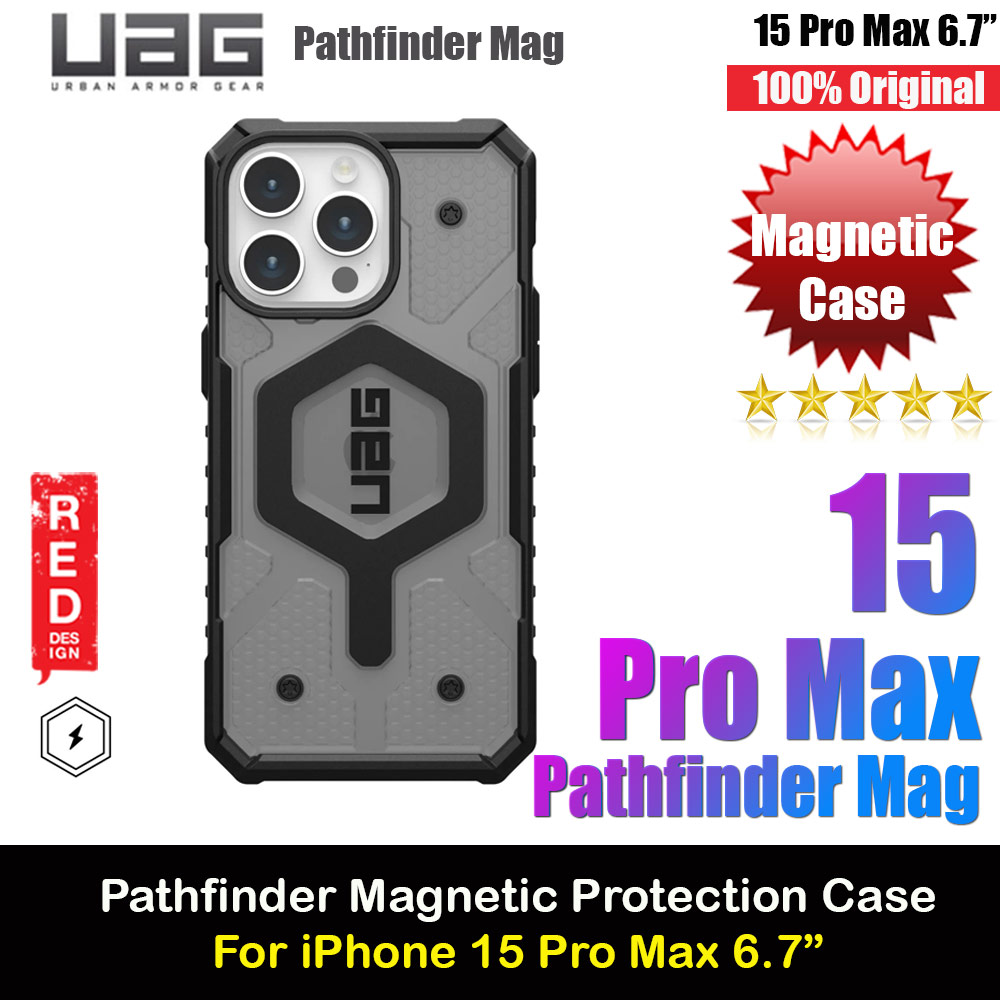 Picture of UAG Pathfinder Magsafe Compatible Drop Proof Transparent Clear Case for iPhone 15 Pro Max 6.7 (Ash) Apple iPhone 15 Pro Max 6.7- Apple iPhone 15 Pro Max 6.7 Cases, Apple iPhone 15 Pro Max 6.7 Covers, iPad Cases and a wide selection of Apple iPhone 15 Pro Max 6.7 Accessories in Malaysia, Sabah, Sarawak and Singapore 