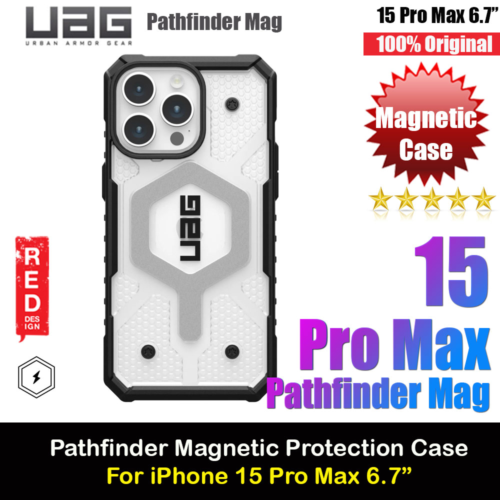 Picture of UAG Pathfinder Magsafe Compatible Drop Proof Transparent Clear Case for iPhone 15 Pro Max 6.7 (Ice) Apple iPhone 15 Pro Max 6.7- Apple iPhone 15 Pro Max 6.7 Cases, Apple iPhone 15 Pro Max 6.7 Covers, iPad Cases and a wide selection of Apple iPhone 15 Pro Max 6.7 Accessories in Malaysia, Sabah, Sarawak and Singapore 