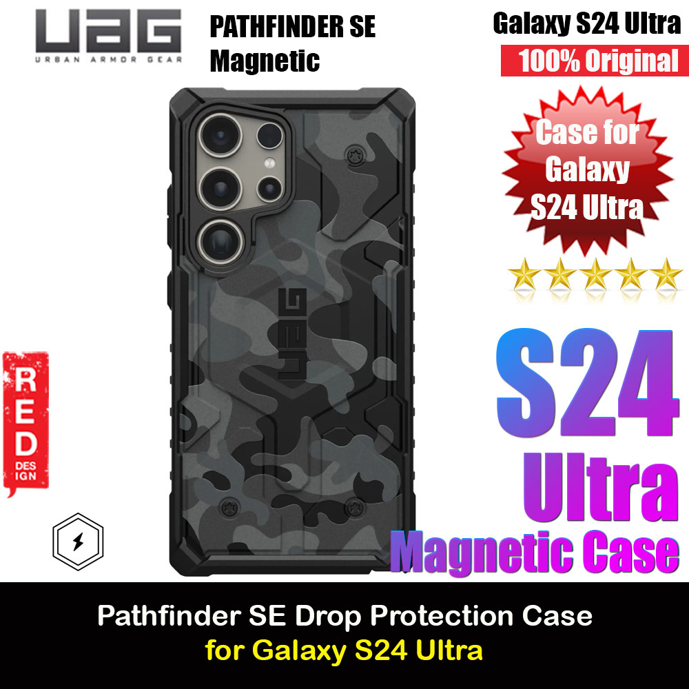 Picture of UAG Pathfinder SE Pro Galaxy S24 Ultra Magnetic Drop Protection Case Cover Casing (Midnight Camo) Samsung Galaxy S24 Ultra- Samsung Galaxy S24 Ultra Cases, Samsung Galaxy S24 Ultra Covers, iPad Cases and a wide selection of Samsung Galaxy S24 Ultra Accessories in Malaysia, Sabah, Sarawak and Singapore 