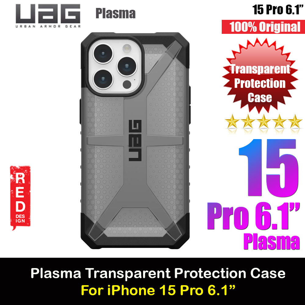 Picture of UAG Plasma Drop Proof Shock Impact Resistant Transparent Clear Case for iPhone 15 Pro 6.1 (Ash) Apple iPhone 15 Pro 6.1- Apple iPhone 15 Pro 6.1 Cases, Apple iPhone 15 Pro 6.1 Covers, iPad Cases and a wide selection of Apple iPhone 15 Pro 6.1 Accessories in Malaysia, Sabah, Sarawak and Singapore 