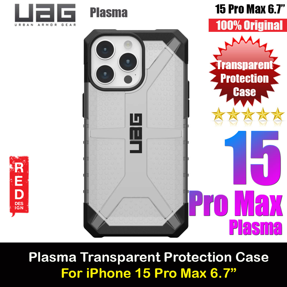 Picture of UAG Plasma Drop Proof Shock Impact Resistant Transparent Clear Case for iPhone 15 Pro Max 6.7 (Ice) Apple iPhone 15 Pro Max 6.7- Apple iPhone 15 Pro Max 6.7 Cases, Apple iPhone 15 Pro Max 6.7 Covers, iPad Cases and a wide selection of Apple iPhone 15 Pro Max 6.7 Accessories in Malaysia, Sabah, Sarawak and Singapore 